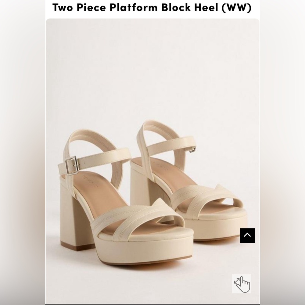 Torrid Two Piece Platform Block Heel